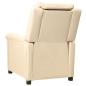 Preview: Massagesessel Elektrisch Creme Stoff