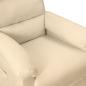 Preview: Massagesessel Elektrisch Creme Stoff