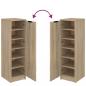 Preview: Schuhschrank Sonoma-Eiche 30x35x100 cm Holzwerkstoff