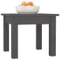 Preview: Couchtisch Grau 35x35x30 cm Massivholz Kiefer