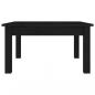 Preview: Couchtisch Schwarz 55x55x30 cm Massivholz Kiefer