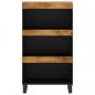 Preview: Beistellschrank 60x33x107 cm Massivholz Mango