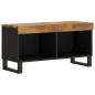 Preview: TV-Schrank 85x33x43,5 cm Massivholz Mango