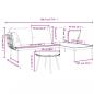 Preview: 3-tlg. Garten-Lounge-Set mit Kissen Dunkelgrau Poly Rattan