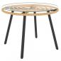 Preview: 3-tlg. Garten-Lounge-Set mit Kissen Dunkelgrau Poly Rattan