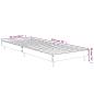 Preview: Bettgestell Grau Sonoma 75x190 cm Holzwerkstoff