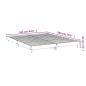 Preview: Bettgestell Schwarz 160x200 cm Holzwerkstoff