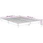 Preview: Bettgestell Grau Sonoma 135x190 cm Holzwerkstoff