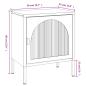 Preview: Nachttisch Schwarz 50x35x60 cm Glas und Stahl