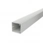 Preview: ARDEBO.de - WDK60060LGR Wand- und Deckenkanal mit Bodenlochung 60x60x2000, PVC, lichtgrau, R