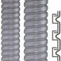 Preview: ARDEBO.de - SPR-PVC-AS, AD14 Metallschutzschlauch, S-Profil, Stahl verzinkt, PVC-Mantel grau