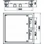 Preview: Obo Bettermann GES9 55U V 7011 Geräteeinsatz für Kanalmontage 263x263x59, PA, eisengrau, RAL 70