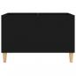 Preview: Plattenschrank Schwarz 74,5x38x48 cm Holzwerkstoff