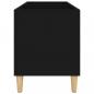 Preview: Plattenschrank Schwarz 74,5x38x48 cm Holzwerkstoff