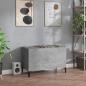 Preview: ARDEBO.de - Plattenschrank Betongrau 74,5x38x48 cm Holzwerkstoff