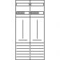 Preview: Eaton Electric ZSD-Z27A1332 Zählerfeld, 2-feldrig, vorbereitet, Version Z27A1332