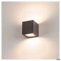 Preview: Slv 232535 SITRA CUBE, Outdoor Wandleuchte, TCR-TSE, IP44, anthrazit, max. 18W