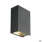 Preview: ARDEBO.de - 232445 QUAD UP/DOWN 15, Wandleuchte, LED, 3000K, IP44, eckig, up/down, anthrazit