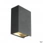 Preview: Slv 232445 QUAD UP/DOWN 15, Wandleuchte, LED, 3000K, IP44, eckig, up/down, anthrazit