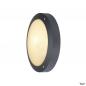 Preview: ARDEBO.de - 229075 BULAN, Outdoor Wand- und Deckenleuchte, C35, IP44, rund, anthrazit, Glas 