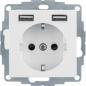 Preview: ARDEBO.de - 48031909 Steckdose SCHUKO/USB A-A, S.1/B.x, pw