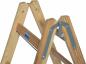 Preview: Krause 818317 Holz Stufen/Sprossen Doppelleiter 2x4