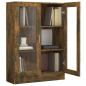 Preview: Vitrinenschrank Räuchereiche 82,5x30,5x115 cm Holzwerkstoff