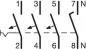 Preview: Hager MCN616 Leitungsschutzschalter 3P+N 6kA C-Charakteristik 16A 4 Module