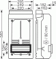 Preview: Hensel KV 9337 Zählergehäuse, HxBxT 583x295x182 mm, grau