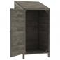 Preview: Geräteschuppen Anthrazit 55x52x112 cm Massivholz Tanne