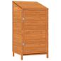 Preview: Geräteschuppen Braun 55x52x112 cm Massivholz Tanne