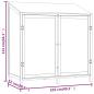 Preview: Geräteschuppen Weiß 102x52x112 cm Massivholz Tanne