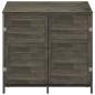 Preview: Gerätehaus Anthrazit 102x52x112 cm Massivholz Tanne