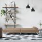 Preview: Schlafsofa mit Getränkehaltern Cappuccino Kunstleder