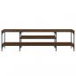 Preview: TV-Schrank Braun Eichen-Optik 161x35x45cm Holzwerkstoff & Eisen
