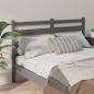Preview: Kopfteil Grau 206x4x100 cm Massivholz Kiefer