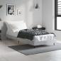 Preview: ARDEBO.de - Bettgestell Betongrau 75x190 cm Holzwerkstoff
