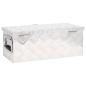 Preview: Aufbewahrungsbox Silbern 60x23,5x23 cm Aluminium