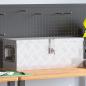 Preview: Aufbewahrungsbox Silbern 60x23,5x23 cm Aluminium