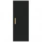 Preview: Wandschrank Schwarz 34,5x34x90 cm Holzwerkstoff