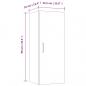 Preview: Wandschrank Betongrau 34,5x34x90 cm Holzwerkstoff
