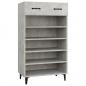 Preview: Schuhschrank Betongrau 60x35x105 cm Holzwerkstoff
