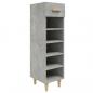 Preview: Schuhschrank Betongrau 30x35x105 cm Holzwerkstoff