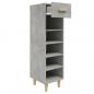 Preview: Schuhschrank Betongrau 30x35x105 cm Holzwerkstoff
