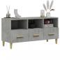 Preview: TV-Schrank Betongrau 102x36x50 cm Holzwerkstoff