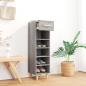 Preview: Schuhschrank Grau Sonoma 30x35x105 cm Holzwerkstoff