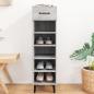 Preview: Schuhschrank Grau Sonoma 30x35x105 cm Holzwerkstoff