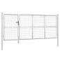 Preview: Mesh-Gartentor Silbern 350x175 cm Verzinkter Stahl