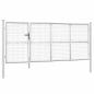 Preview: Mesh-Gartentor Silbern 350x175 cm Verzinkter Stahl