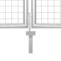 Preview: Mesh-Gartentor Silbern 350x175 cm Verzinkter Stahl